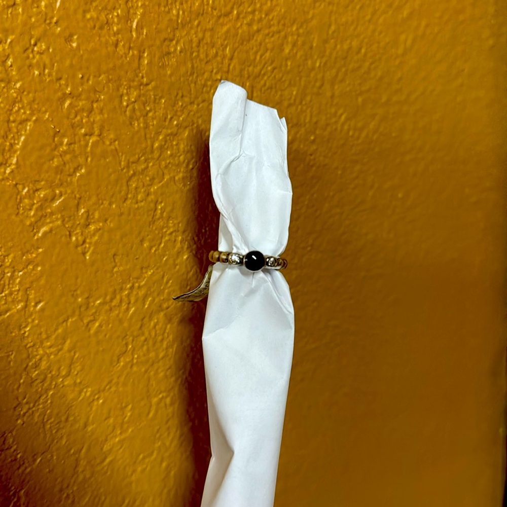 925 Sterling size 6 black onyx ring 💍 made in Thailand
